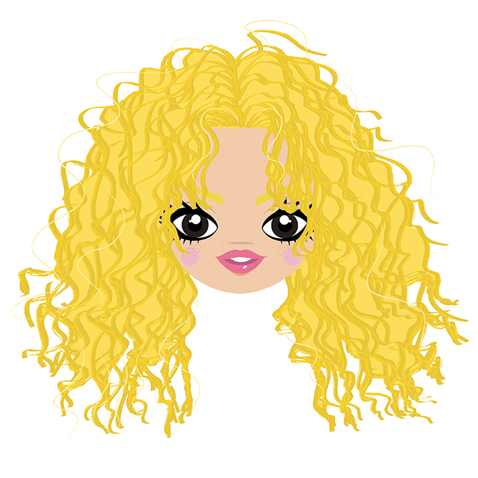 Comic illustration of singer Shakira. // Digital //