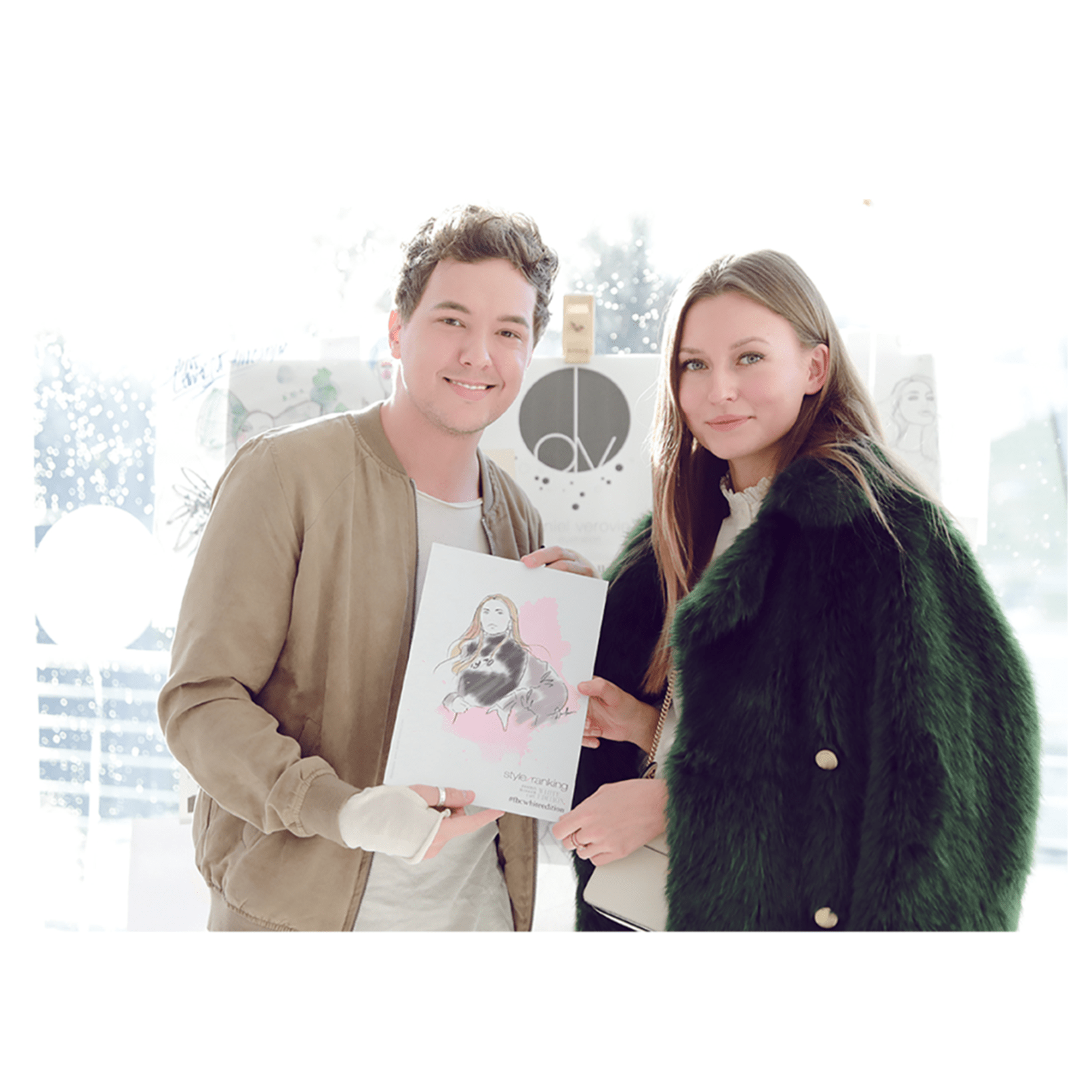 Influencer-Live Drawing at the FashionBloggerCafé WHITE EDITION during Berlin Fashion Week. // Digital //