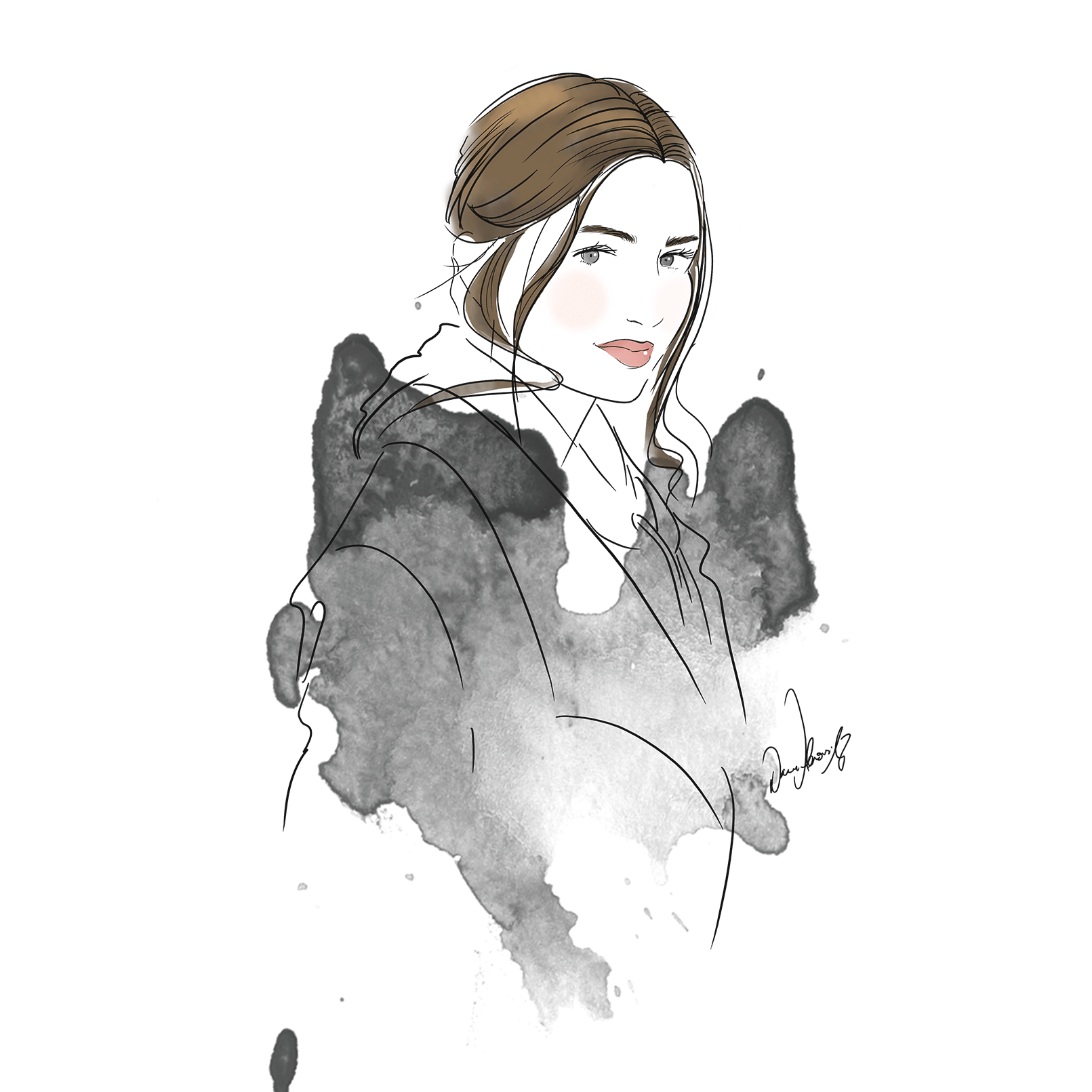 Influencer-Live Drawing at the FashionBloggerCafé WHITE EDITION during Berlin Fashion Week. // Digital //