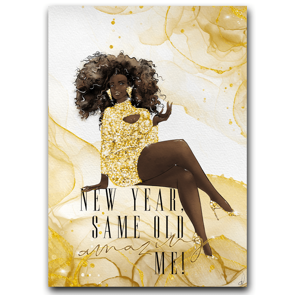 Poster-Illustration "NEW YEAR - SAME OLD AMAZING ME!"