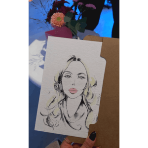 Live-Event-Drawing / Zeichnen / Portrait-Illustrationen Press Days Bijou Brigitte