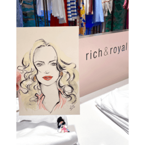 Live-Event-Drawing / Zeichnen / Portrait-Illustrationen In-Store-Event