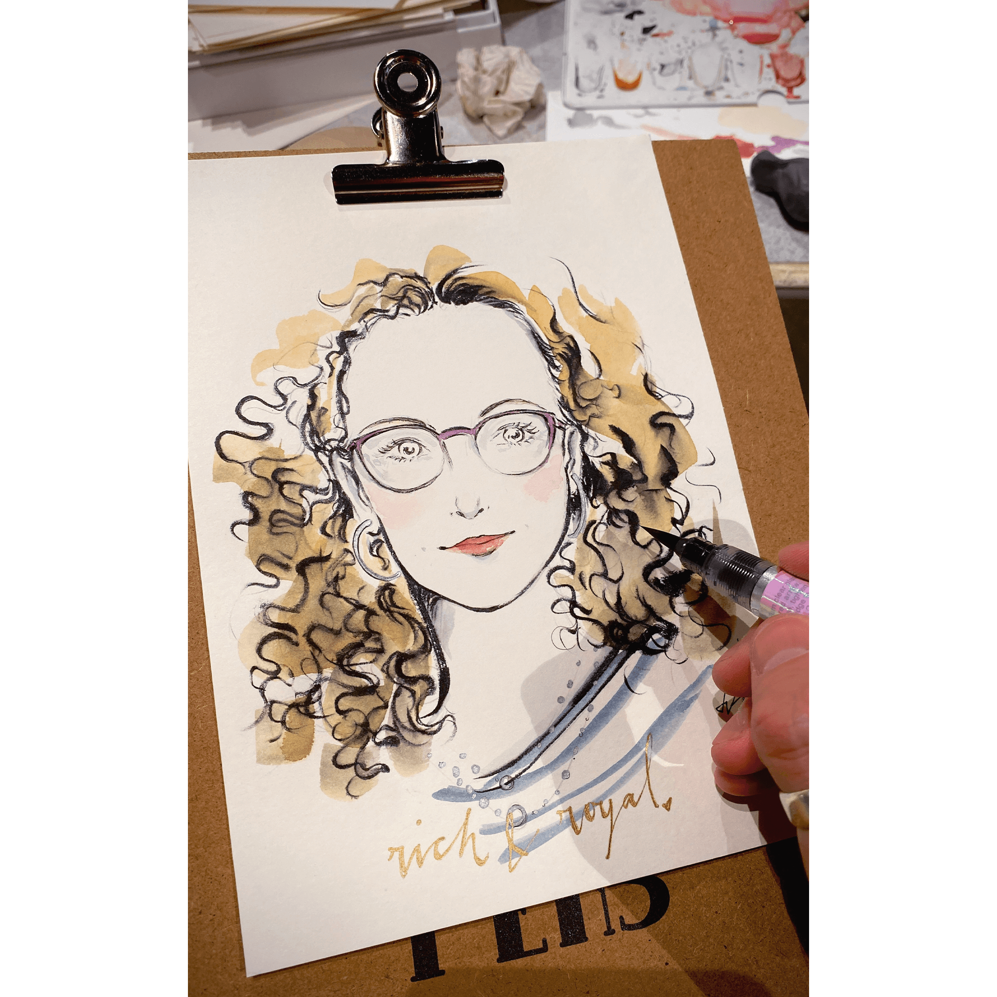 Live-Event-Drawing / Zeichnen / Portrait-Illustrationen In-Store-Event