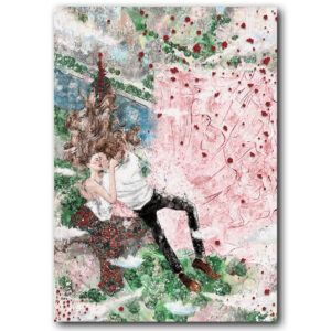 Posterdruck Fashion-Mode-Illustration-Dreamy_Vertraeumt-Female-Women_Empowerment-Starke-Frauen-Beauty-Lifestyle-Poster-Drucke-Kunst-Zeichnungen-besondere-Geschenkideen-Lovers-Verliebte-Paris-EIN-FALL-VON-LIEBE