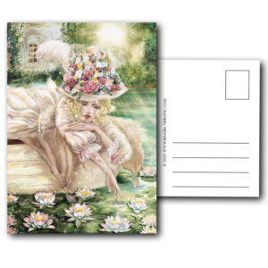 Postkarte mit Illustration "Marie" mit Königin Marie Antoinette.