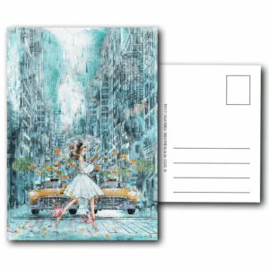 Postkarten-Illustration "A RAINY DAY IN NEW YORK"
