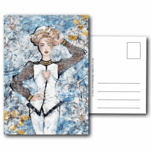 Postkarte mit "Wassermann"-Motiv