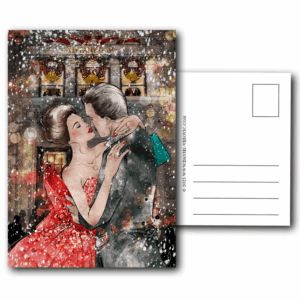 Postkartenmotiv "Merry Kissmas"