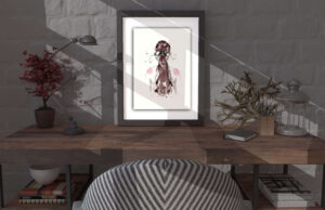 Original Kunstwerk Mock-Up